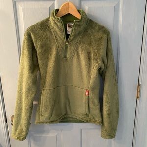 North face zip up pullover
